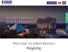 Tablet Screenshot of eskayresorts.com